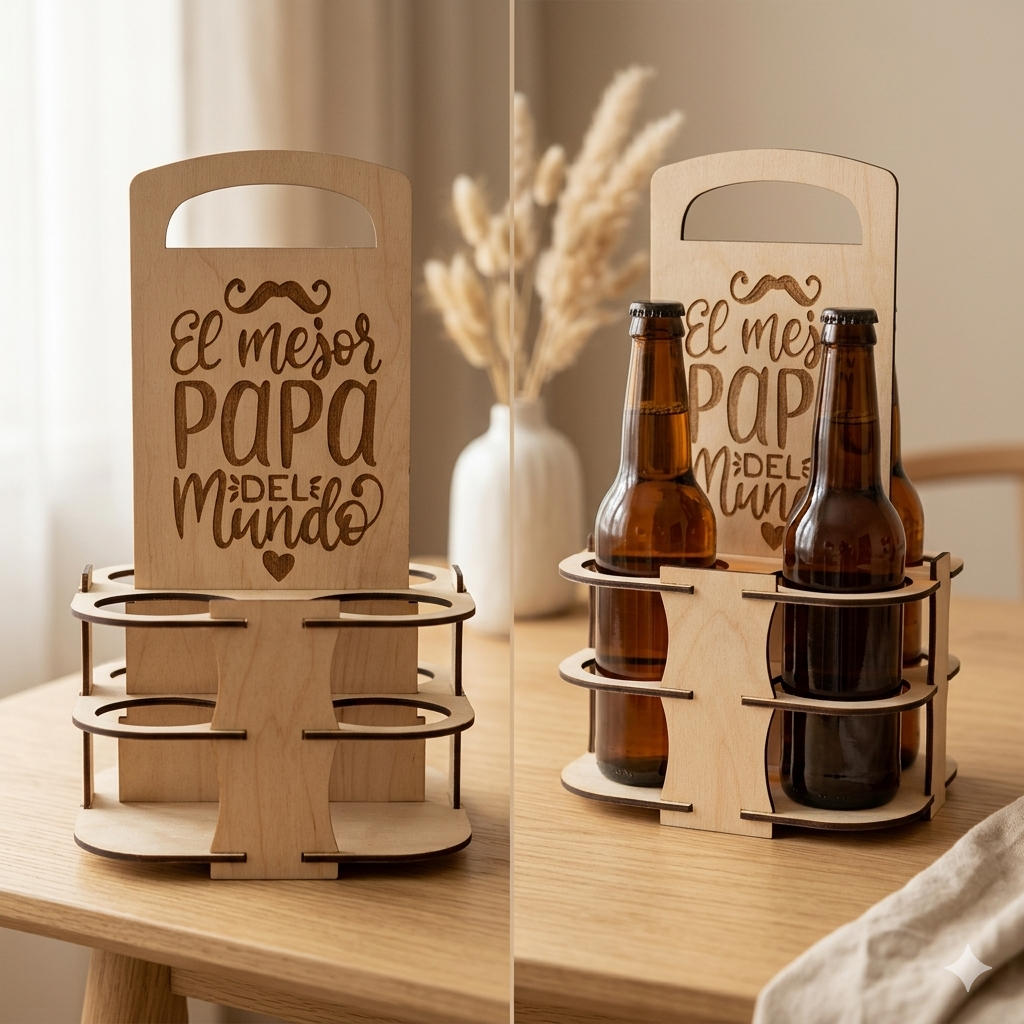 Caja Porta Cervezas x4 - imagen 1