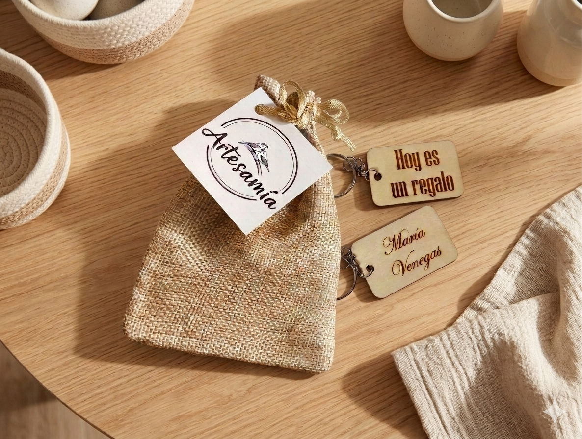 Llaveros de Madera Personalizados - imagen 1